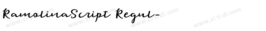 RamolinaScript Regul字体转换